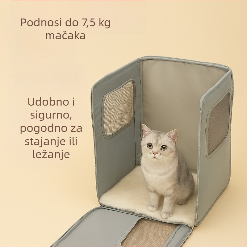 Torba za kućne ljubimce s vučnom kolicom, poliester, uzorak Cartoon, kapacitet 12 jin, šifra D09191