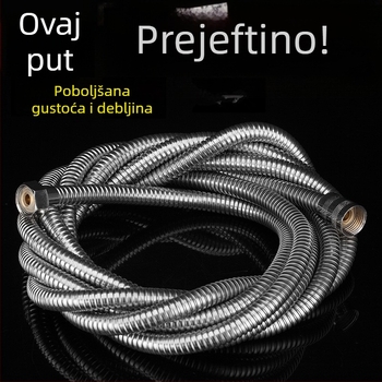 Nehrđajući čelični tuš crijevo, ručni tuš, duljina 1,5–5 m, kupaonica