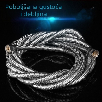 Nehrđajući čelični tuš crijevo, ručni tuš, duljina 1,5–5 m, kupaonica