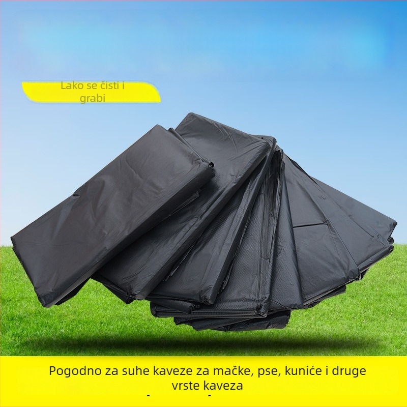 Jednokratni set elastične plastične folije za kutice za zečeve i pladnje kućnih ljubimaca; pogodno za zečeve, mačke, pse i svinje