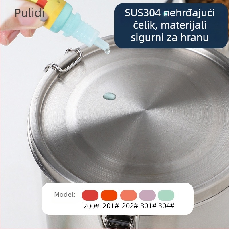 Pridy Posuda za hranu za kućne ljubimce od nehrđajućeg čelika 304, hermetički zatvoren spremnik, kapacitet 520–2500 ml