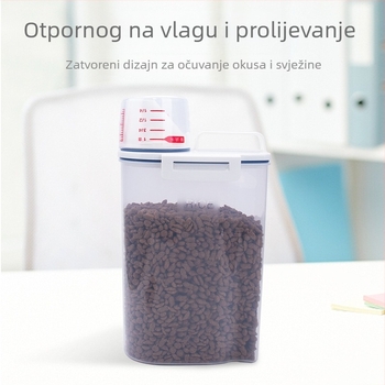 Pet Baihui spremnik za hranu za kućne ljubimce, 2.0L, PP materijal za hranu, licencirana privatna oznaka