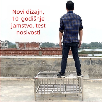 Kavez od nehrđajućeg čelika za uzgoj golubova, kokoši, pataka i zečeva — čvrsta konstrukcija s debelim zidovima