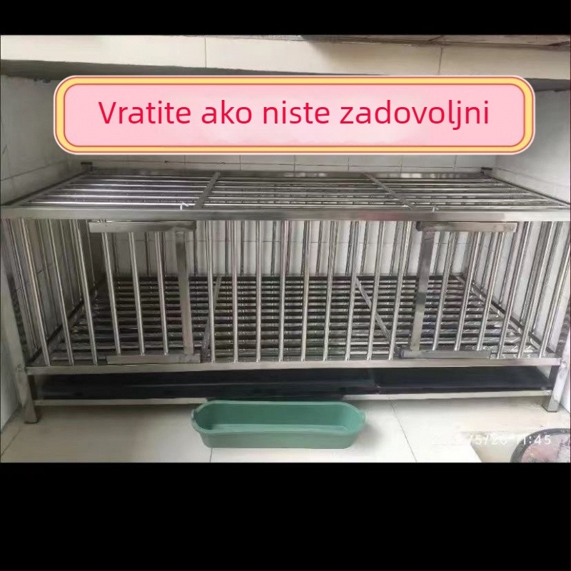 Kavez od nehrđajućeg čelika za uzgoj golubova, kokoši, pataka i zečeva — čvrsta konstrukcija s debelim zidovima