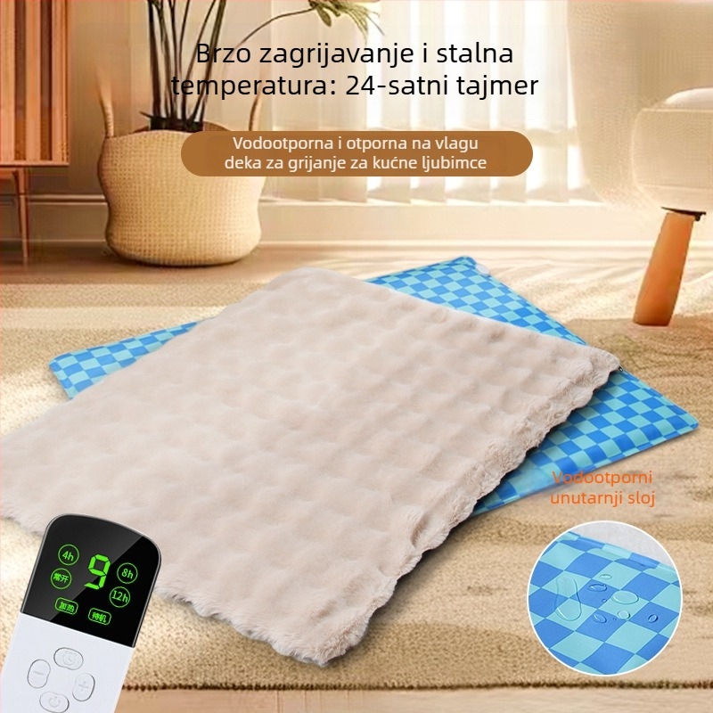 Plišana zimaska podloga za kućne ljubimce, madrac za spavanje za mačke i pse, gnijezdo za mačke, plišana podloga za pod
