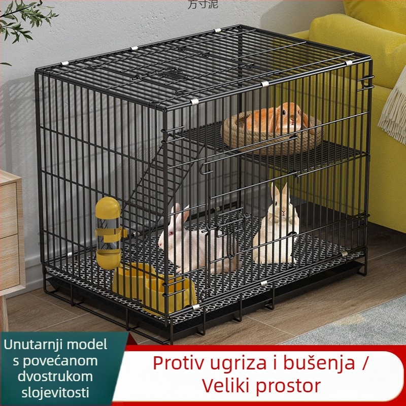 Metalni kavez za zečeve za unutarnju upotrebu s automatskim čišćenjem izmeta za zečeve i glodavce