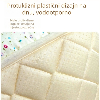 Zecje gnijezdo za spavanje - pamut-lin tkanina s cvjetnim uzorkom, prozračan i topao, pogodan za sve sezone