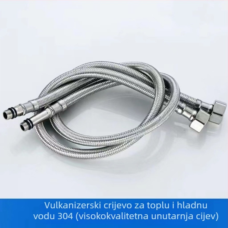 Nerđajući čelični opleteni crijevo za slavinu, univerzalna instalacija, 1.0 MPa, 90°C