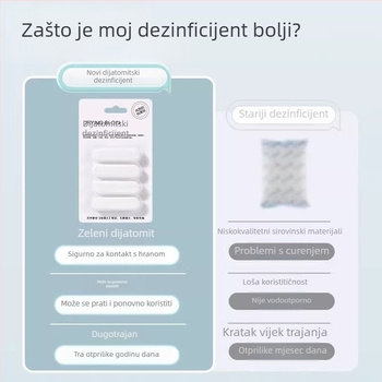 Desikant za hranu za kućne ljubimce – diatomska zemlja za kontrolu vlage u skladištenju hrane za mačke i pse (pakiranje 4)