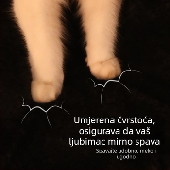 Z Embroidirani Panda potpuno zatvoren kućicu za mačke, toplina za zimu, debeli dizajn, pogodno za male i srednje pse, s uklonjivim i perivim kućicom za mačke