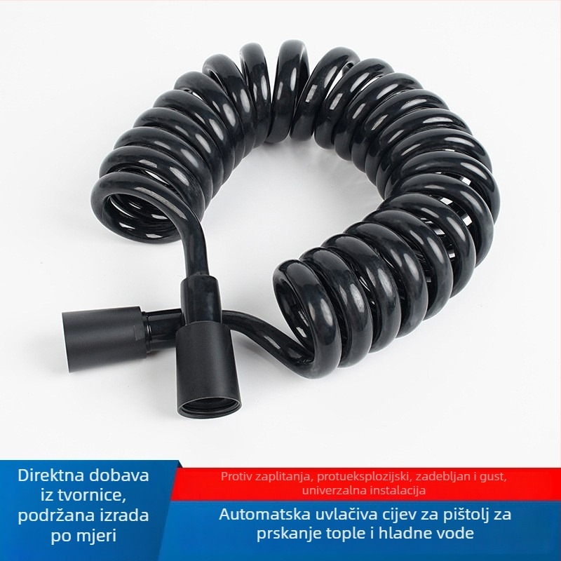 Automatski produživi sprej pištolj za toplu i hladnu vodu s teleskopskim crijevom, za pranje auta i zalijevanje