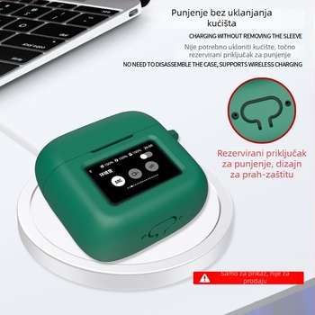 JBL Tour Pro 3 silikonska zaštitna futrola - mekani omotač, ugravirani uzorak, injekcijsko lijevanje, univerzalna kompatibilnost