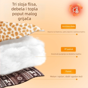Mačje gnijezdo – plišani spavaći vreć, Riley Cat, za sve sezone, unutarnja uporaba, održava toplinu