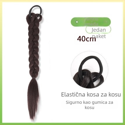 Perika s pletenicama, visokotemperaturna žica, srednje duga kosa, model PY07, za žene, zvjezdani modni stil