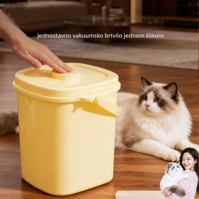 Spremnik za skladištenje hrane za kućne ljubimce – Hippie dog, PP materijal, 10 L kapacitet