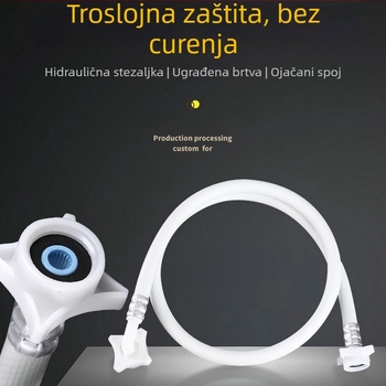 Zavojna vodovodna cijev za potpuno automatske perilice rublja, 1/2'' i 3/4'' navoja, kompatibilno s Midea Little Swan