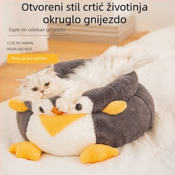 Mačje gnijezdo za sve sezone, spavaća podloga od tkanine