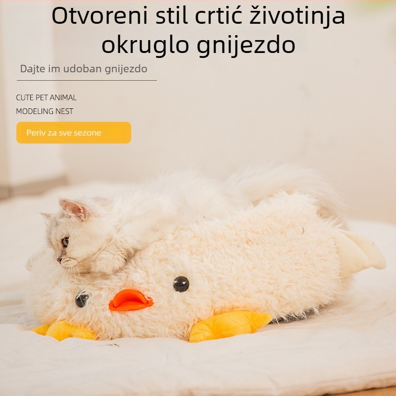Mačje gnijezdo za sve sezone, spavaća podloga od tkanine