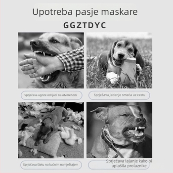 Psi muzzla za sprječavanje jedenja, lizanja, ugriza i lajanja; maska i uređaj protiv lajanja