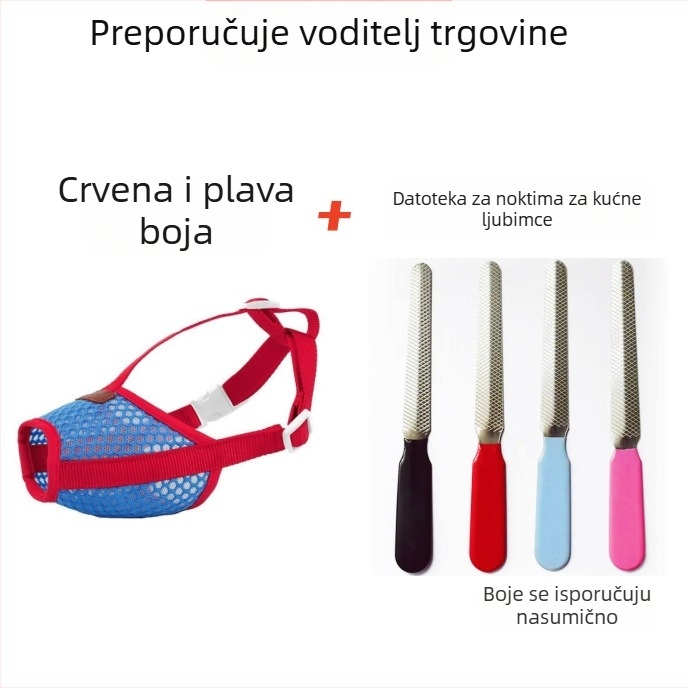 Psi muzzla za sprječavanje jedenja, lizanja, ugriza i lajanja; maska i uređaj protiv lajanja