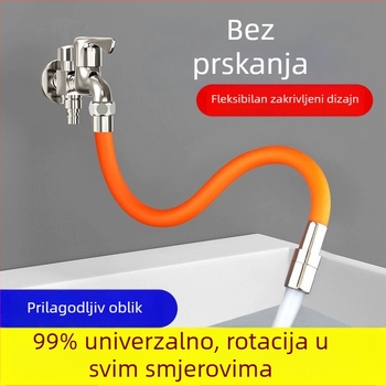 Produžni nastavak za slavinu s fleksibilnim izlazom, univerzalna veza, sprječavanje prskanja (Marka: Neck Strength; Certifikacija: Ne; Prilagodba: Ne)