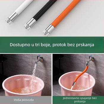 Produžni nastavak za slavinu s fleksibilnim izlazom, univerzalna veza, sprječavanje prskanja (Marka: Neck Strength; Certifikacija: Ne; Prilagodba: Ne)
