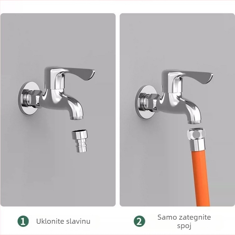 Produžni nastavak za slavinu s fleksibilnim izlazom, univerzalna veza, sprječavanje prskanja (Marka: Neck Strength; Certifikacija: Ne; Prilagodba: Ne)