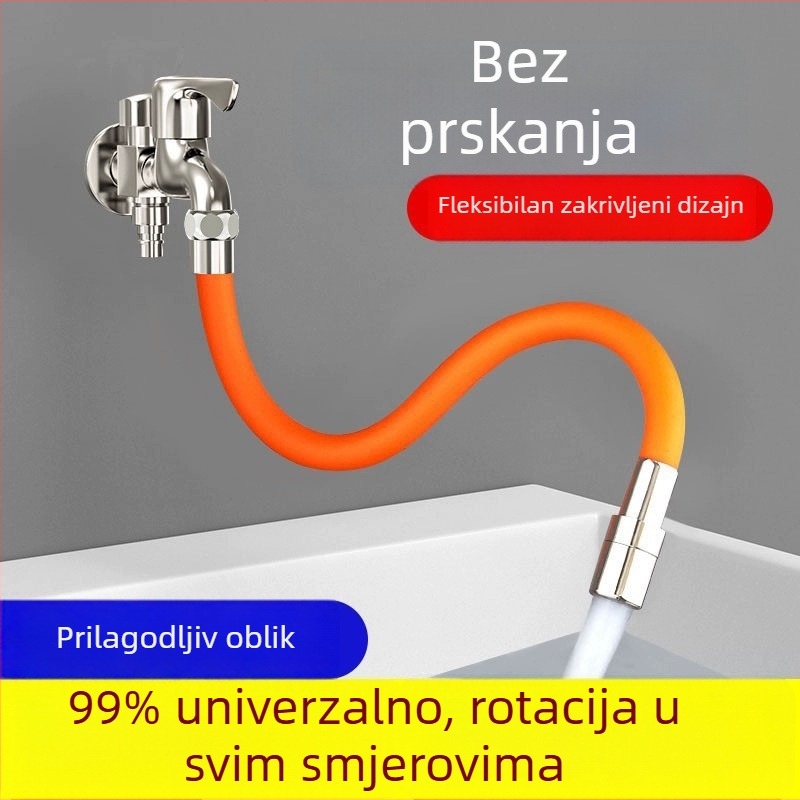 Produžni nastavak za slavinu s fleksibilnim izlazom, univerzalna veza, sprječavanje prskanja (Marka: Neck Strength; Certifikacija: Ne; Prilagodba: Ne)