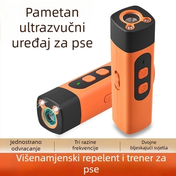 Ultrazvučni uređaj za obuku pasa, 3-stupanjski promjenjivi frekvencijski način, visoka snaga, plastično kućište, univerzalna upotreba