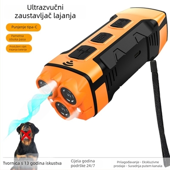 Ultrazvučni uređaj za odganjanje pasa i mačaka s troglavim dizajnom, visoko snažan ultrazvuk, jasan LED signal, ABS kućište, universalna upotreba