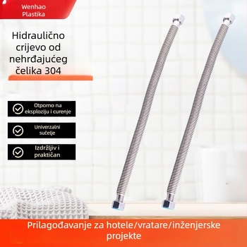 Nerđajući čelični kovani dovodni crijevo za bojler, model 4-točke/15.8, nazivni tlak 30, radna temperatura 100°C, izložena montaža