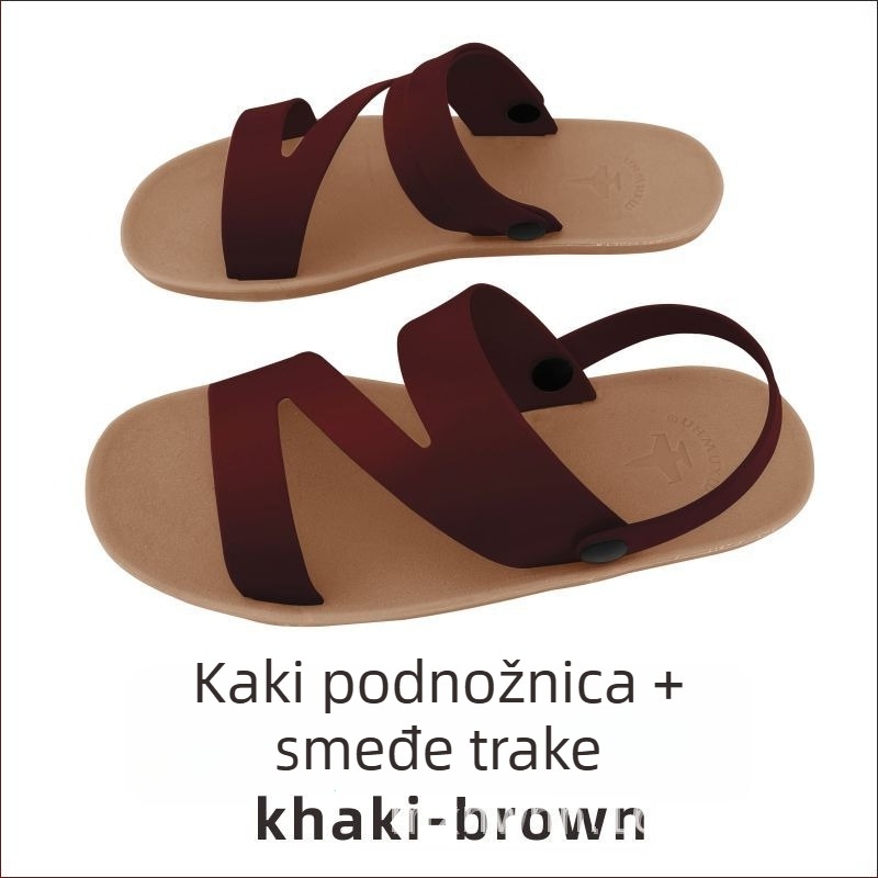 Dual-purpose sandale i papuče – protuklizne, dišuće, vodootporne; muška obuća u korejskom stilu s otvorenim prstom