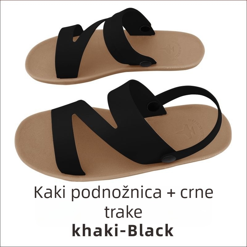 Dual-purpose sandale i papuče – protuklizne, dišuće, vodootporne; muška obuća u korejskom stilu s otvorenim prstom