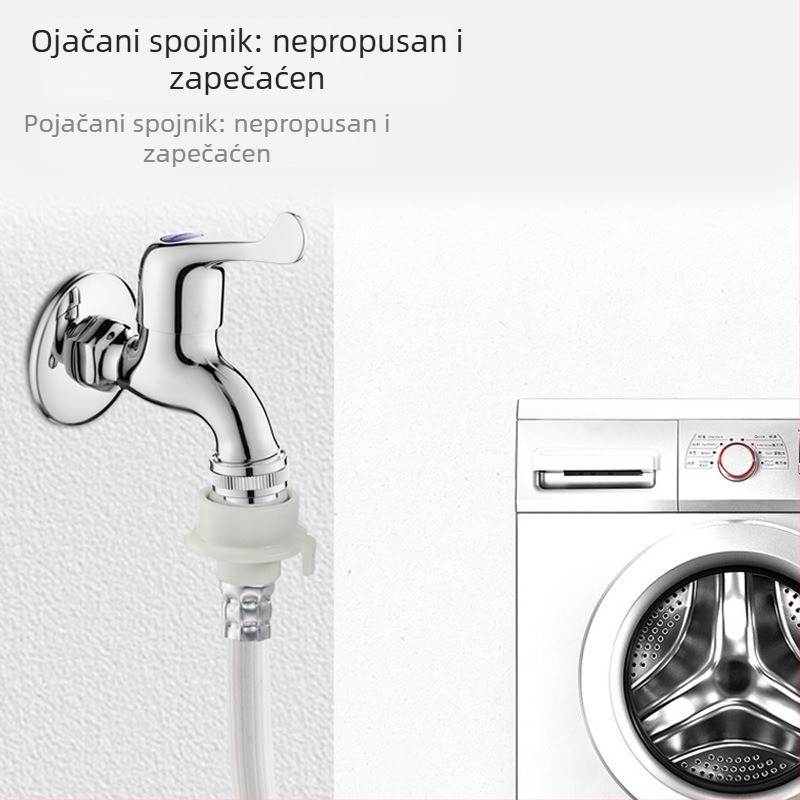 Produžni vodovodni nastavak za perilicu rublja, 1 m, PVC/nerđajući čelik, model 00261, Ster, ručna ugradnja