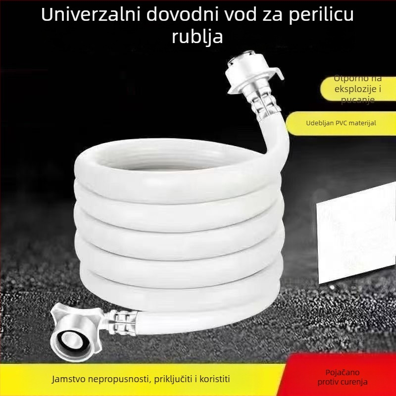 Produžni vodovodni nastavak za perilicu rublja, 1 m, PVC/nerđajući čelik, model 00261, Ster, ručna ugradnja