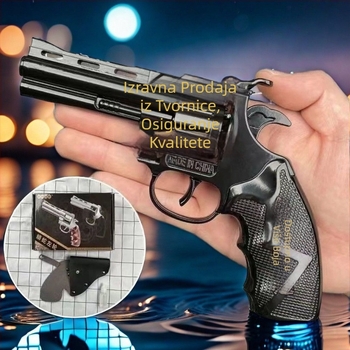 Revolver-igrački pištolj, potpuno metalni, retro stil, veliki Buffalo model