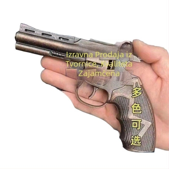 Revolver-igrački pištolj, potpuno metalni, retro stil, veliki Buffalo model