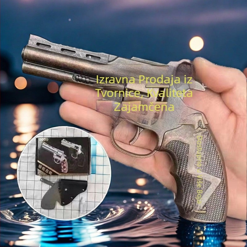 Revolver-igrački pištolj, potpuno metalni, retro stil, veliki Buffalo model