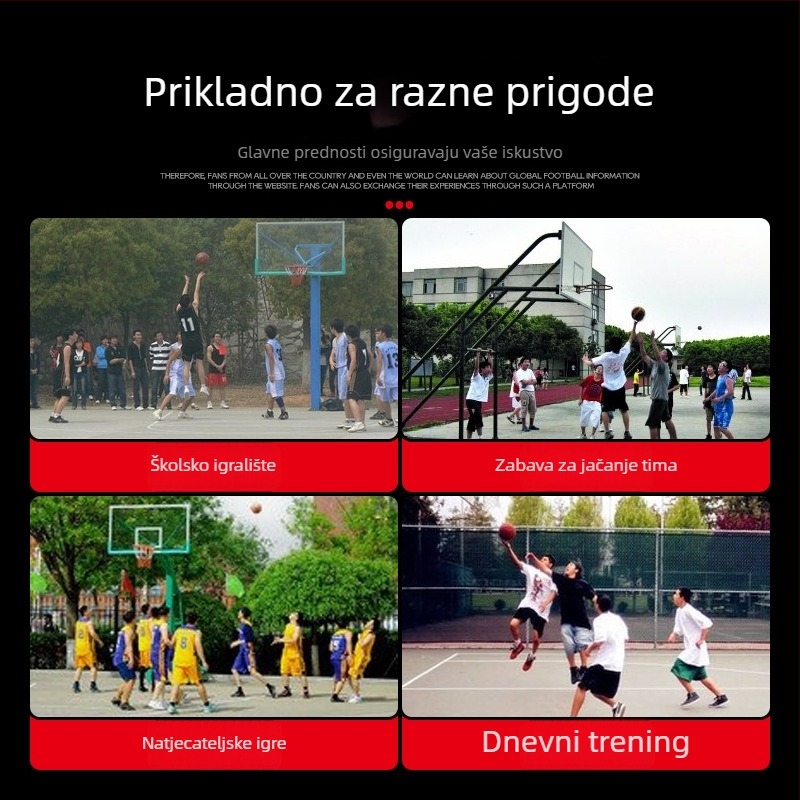 Košarkaška mreža, poliester, viseća instalacija, pogodna za igre s loptom