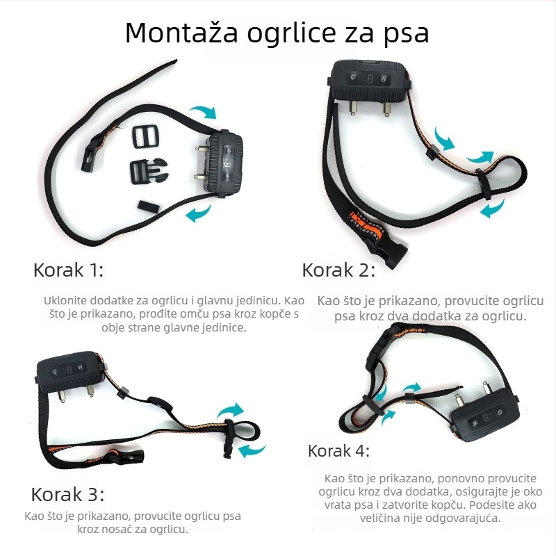 Daljinski trening ogrlica za pse – Poliester, Marka: Neutral, Nije uvozeno