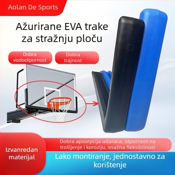 Zaštitni pokrov košarkaške ploče s EVA debelom anti-udarom trakom, jedinstvena monolitna zaštita