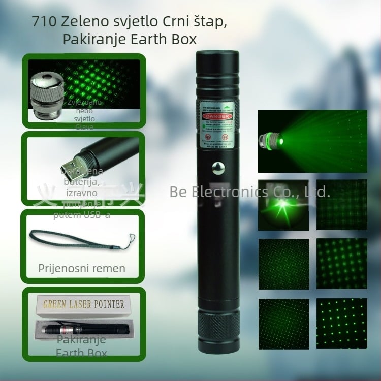 Laser pokazivač u olovci, MTTBCHA, aluminijska legura, Laser710, tisak logotipa