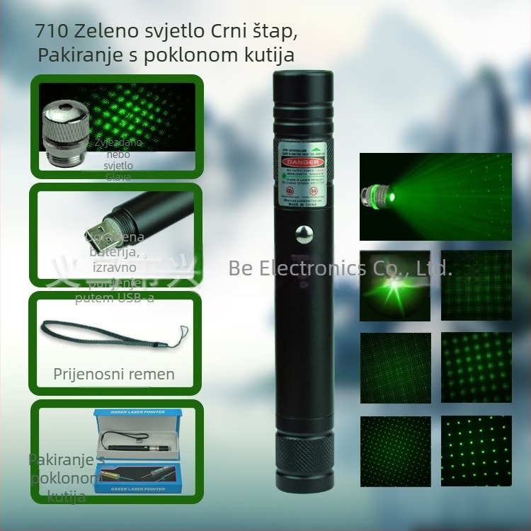 Laser pokazivač u olovci, MTTBCHA, aluminijska legura, Laser710, tisak logotipa