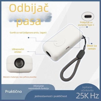  Prijenosni ultrazvučni repeler za pse – vanjski elektronički deterrent, materijal: poliester; Marka: Other; Primjenjivi objekt: mačke