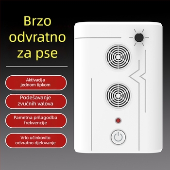 Ultrazvučni repeler za pse, dvostruke glave JL-659G, plastično kućište, visoka snaga, univerzalna uporaba