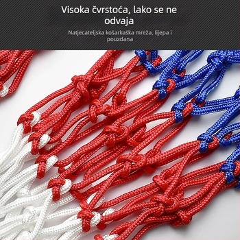 Zidni koš za košarku s najlonskom mrežom, odvojiv, otporan na vanjsku upotrebu, za natjecanja