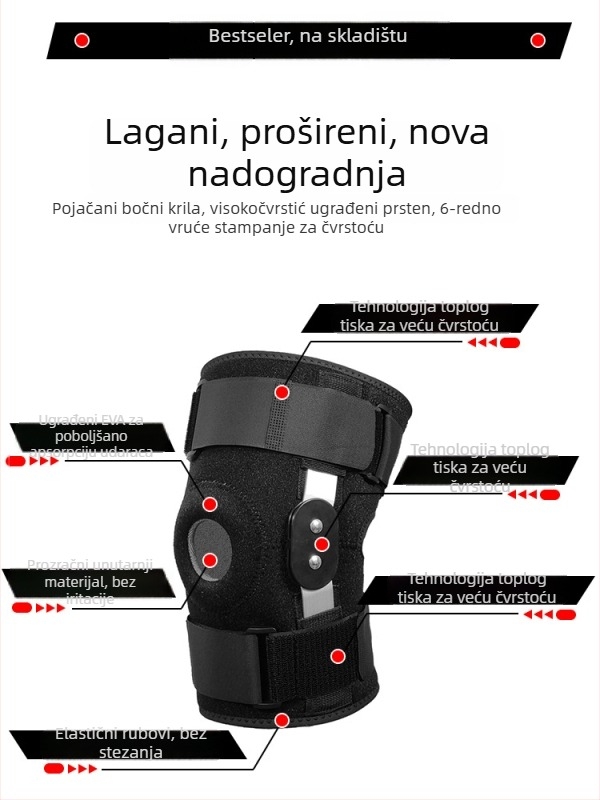 Protektor koljena – SBR materijal, za košarku, zaštita koljena, 250–300 g