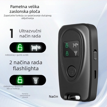 Dvostruki ultrazvučni repelent za pse, uređaj protiv laje, vanjski odvraćivač za pse s lampom (ABS, marka Bin can, za pse, bez uvoza)