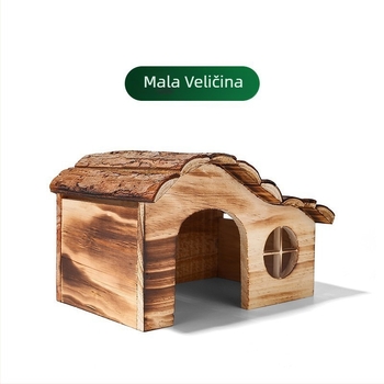 Drvena kućica za hamster, drvena konstrukcija, za hamster, nije uvozena