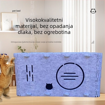Caihong filc mačje gnijezdo - odvojivo, sklopivo, prozračno; Materijal: filc od poliestera; Za mačke